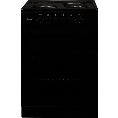 Teknix TK60TEB 60cm Twin Cavity Electric Cooker in Black